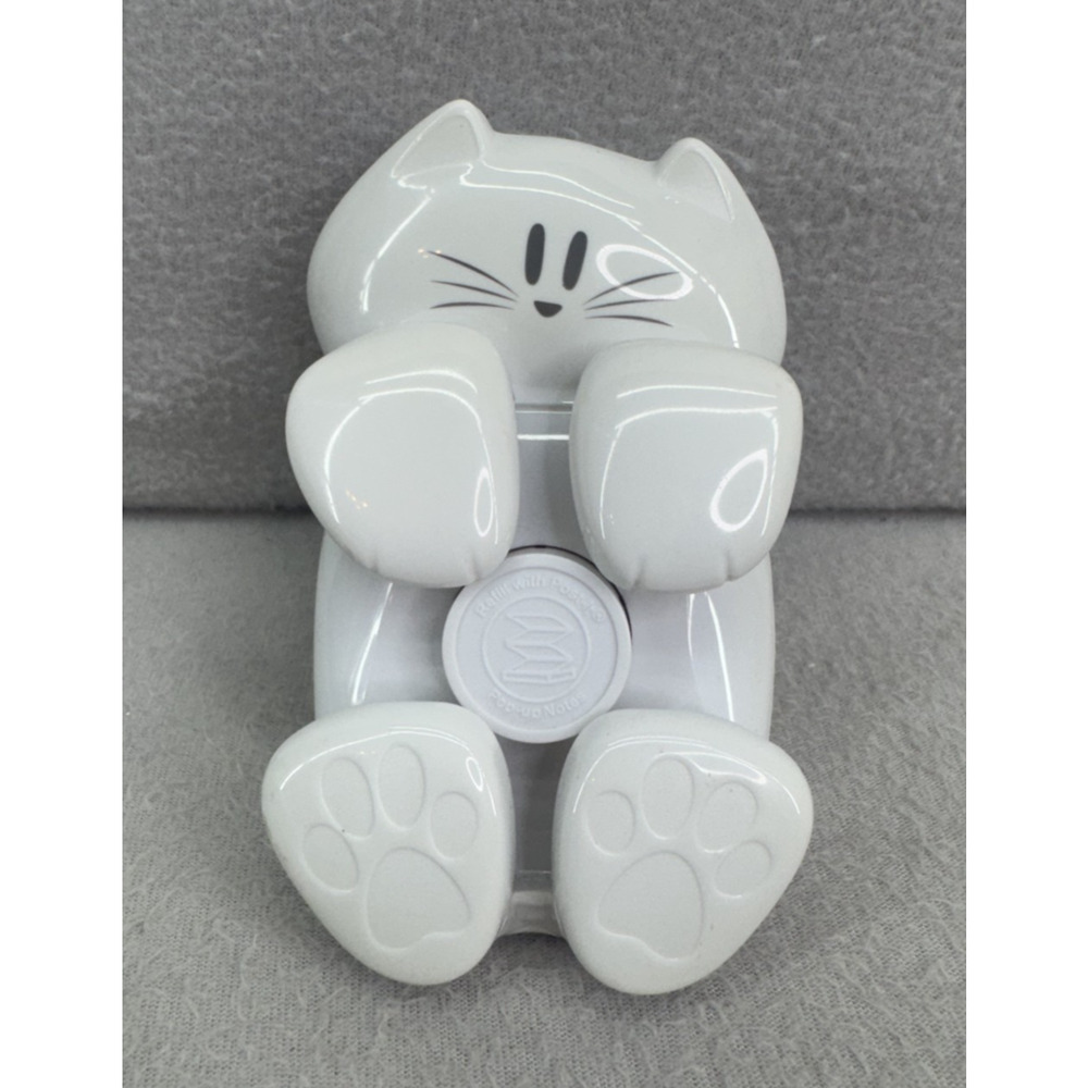 Post-it Pop-Up Note Dispenser White Cat CAT330 Cute Desk Organizer Holder